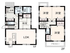 ４ＬＤＫから３ＬＤＫへ変更可能です
